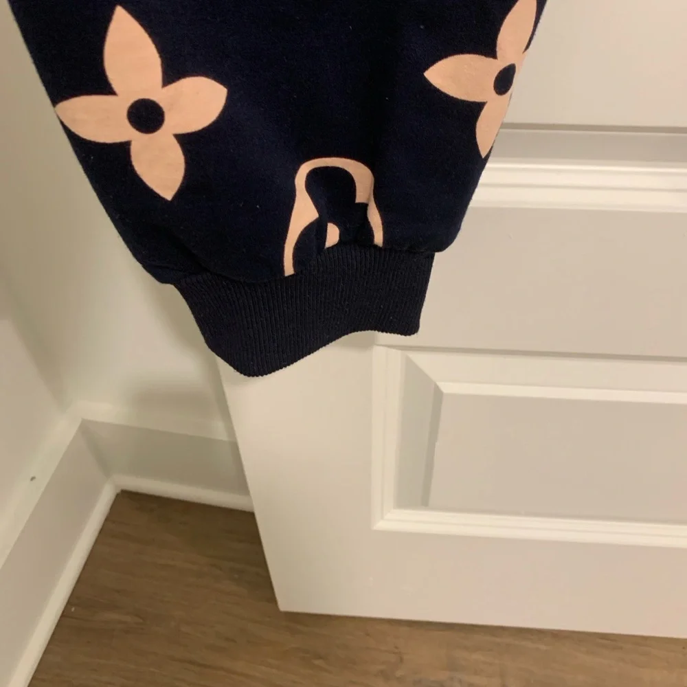 Louis Vuitton Dark Blue and Cream Monogram Hooded Tracksuit - Picture 3 of 8